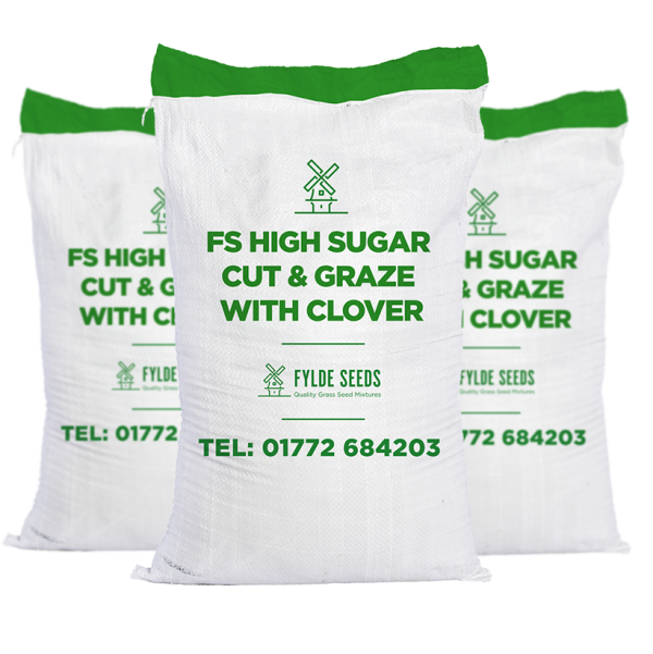 FS High Sugar Cut & Graze grass seeds with Clover